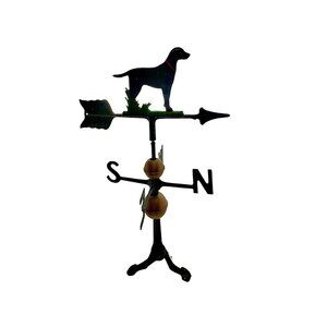 Dog Weathervane Labrador Cast Iron Vintage Outdoor Rooftop Decor